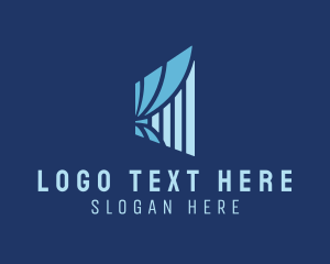 Venetian Blinds - Window Curtain Blinds logo design