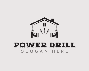 Drill Handyman Construction logo design