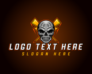 Online Gaming - Thunder Skull Gaming logo design