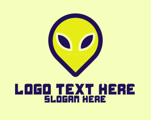 Space Alien Head Logo