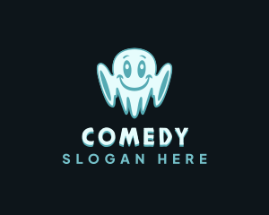  Cute Spooky Ghost Logo