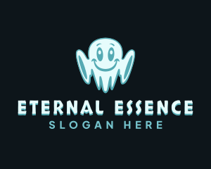  Cute Spooky Ghost logo design