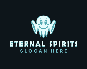  Cute Spooky Ghost logo design