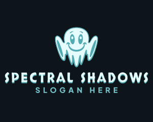  Cute Spooky Ghost logo design