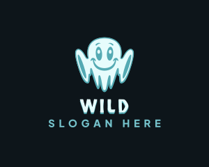  Cute Spooky Ghost logo design