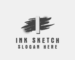 Urban Ink Brush logo design