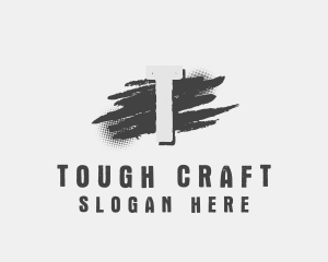 Rough - Urban Ink Brush logo design