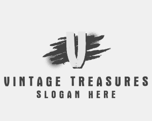 Antiquarian - Urban Ink Brush logo design