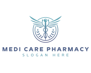 Medical Caduceus Pharmacy logo design