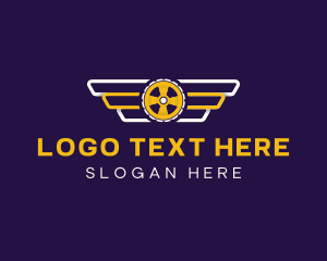 Driver - Tire Wings Automotive logo design