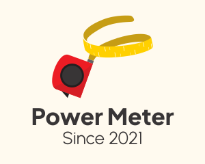 Meter - Measuring Meter Tape logo design