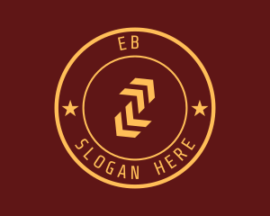 Shop - Gold Company Emblem logo design