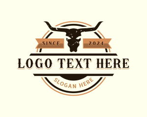 Animal Bull Horn Logo