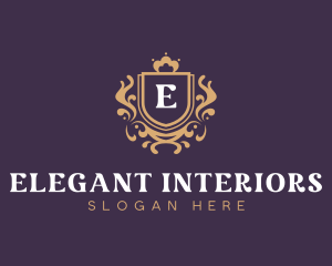 Elegant Royal Shield logo design