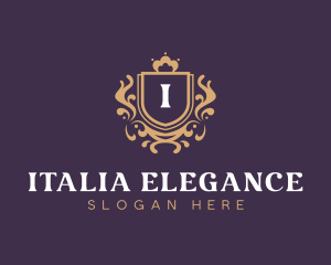 Elegant Royal Shield logo design