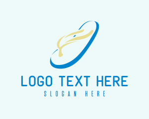 Summer - Slipper Summer Footwear logo design