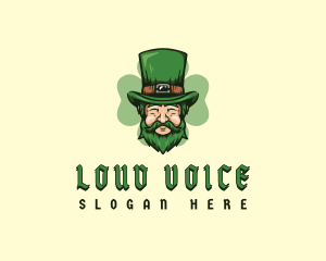 Leprechaun Celtic Beard Logo