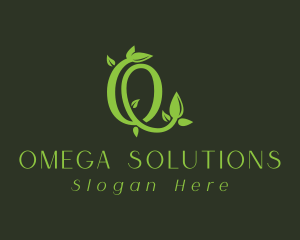 Leafy Vine Letter O logo design