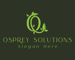 Leafy Vine Letter O logo design