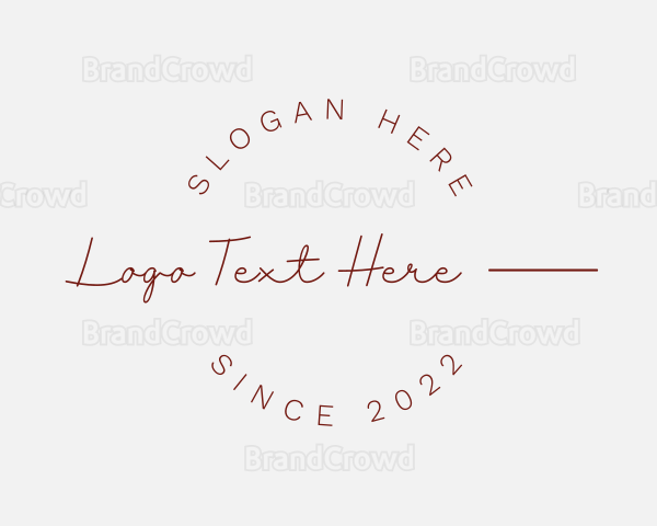 Classy Round Business Logo