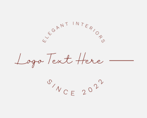 Classy Round Business logo design