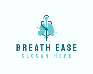 Respiratory - Lung Medical Hospital logo design