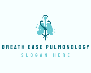 Pulmonology - Lung Medical Hospital logo design