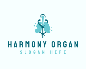 Organ - Lung Medical Hospital logo design