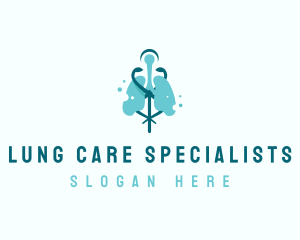 Lung Medical Hospital logo design