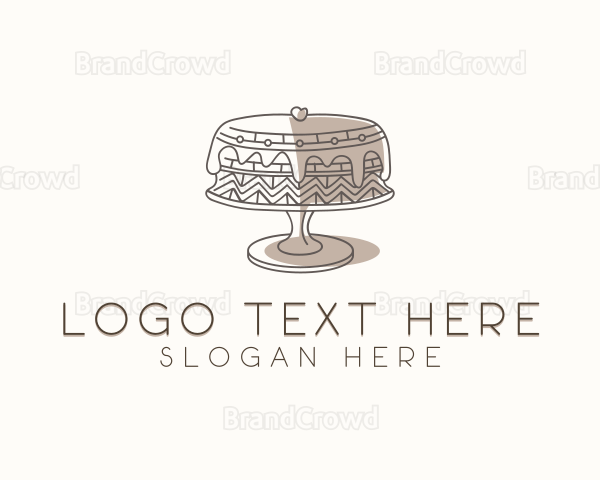 Dessert Cake Baking Logo