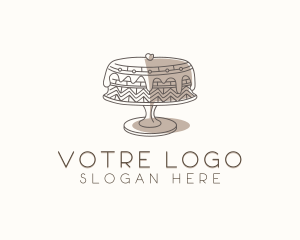 Dessert Cake Baking Logo