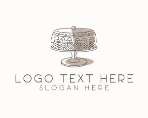 Dessert Cake Baking Logo