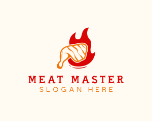 Roast Chicken Barbecue logo design