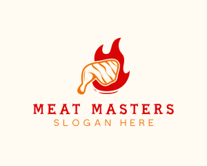 Roast Chicken Barbecue logo design