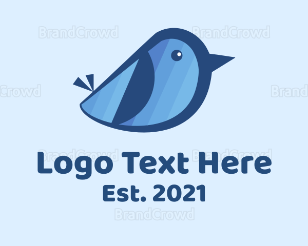 Blue Baby Bird Logo