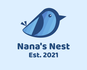 Blue Baby Bird logo design