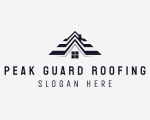 Residential House Roofing logo design