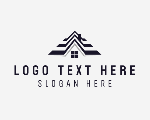 Architect - Residential House Roofing logo design