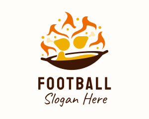 Stir Fry Chicken Food Stall  Logo