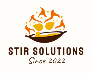 Stir Fry Chicken Food Stall  logo design