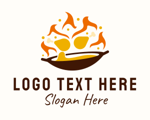 Stir Fry Chicken Food Stall  Logo