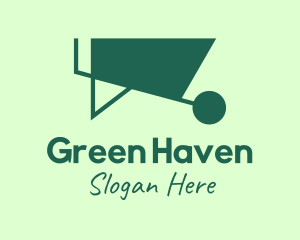 Green Wheelbarrow Gardening logo design