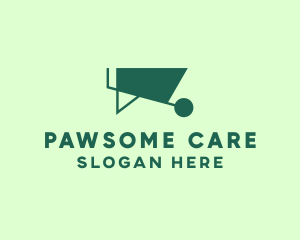 Green Wheelbarrow Gardening logo design