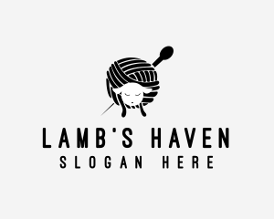 Lamb - Sheep Wool Yarn logo design