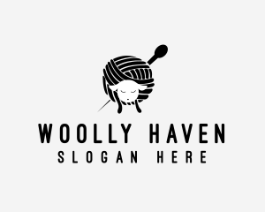 Sheep Wool Yarn  logo design