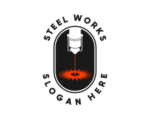 Laser Drill Factory  logo design