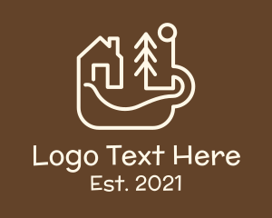 Lake - Camping Cabin Cafe Mug logo design
