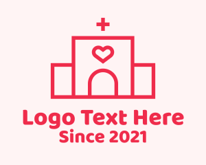 Heart Center - Red Heart Hospital logo design