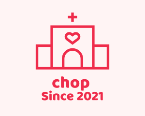 Red Heart Hospital logo design
