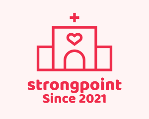 Red Heart Hospital logo design